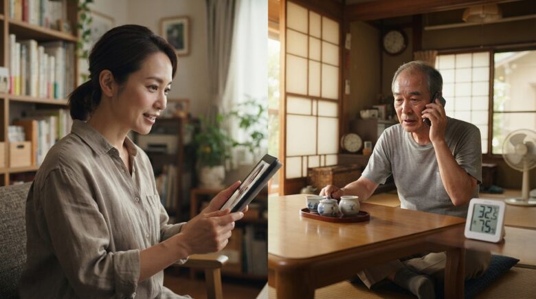 離れて暮らす親の熱中症が心配な娘