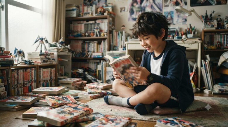 漫画ばかり読んでいる小学3年生